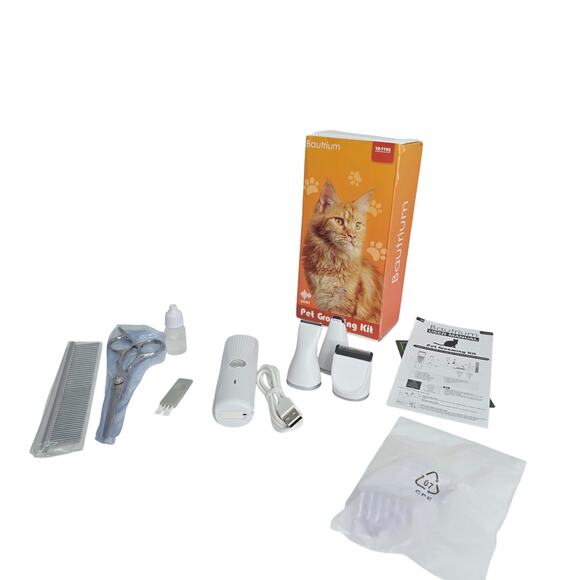 Cat Grooming Clippers Kit -Paw Trimmer -3 in 1  Lightweight Low Noise - Picture 1 of 16